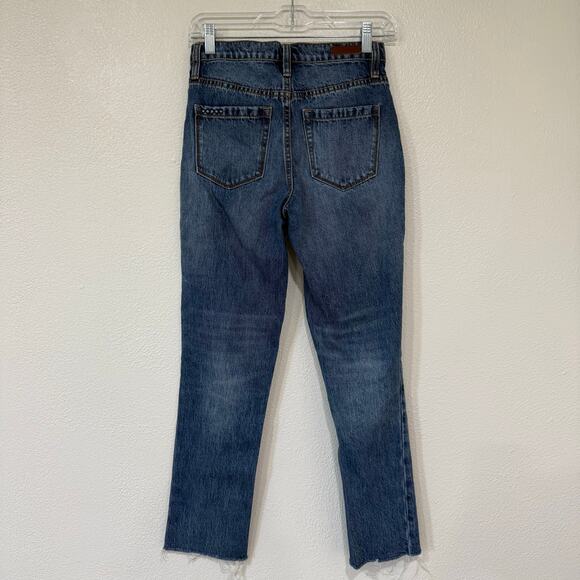 BLANKNYC The Madison Crop High Rise Crop Jeans Medium Wash Denim Size 24 - Picture 4 of 8